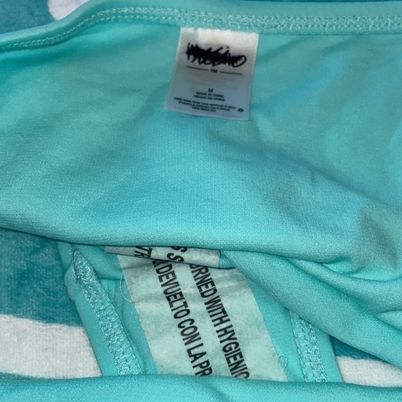 NWOT Mossimo blue green bikini bottom only -medium - Picture 3 of 8